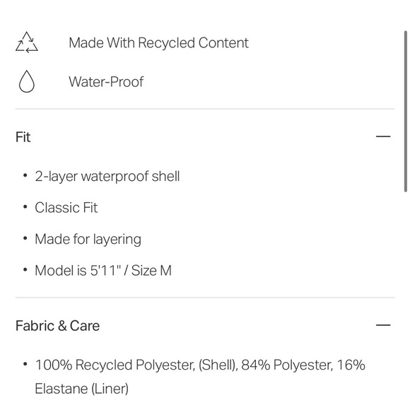 BNWT VUORI Oahu Col: salt/storm Rain Jacket size L $238 - Picture 7 of 16